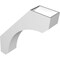 Ekena Millwork 5 1/2-in. W x 24-in. D x 28-in. H Legacy Architectural Grade PVC Knee Brace BRCP055X24X28LEC - alternate 5